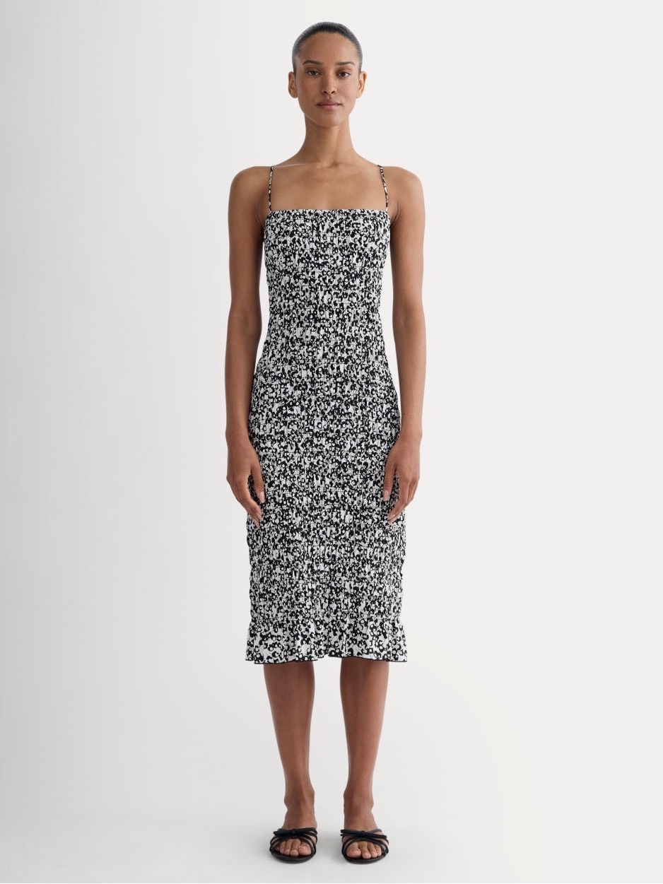 Everlane The Smocked Column Dress Nwot